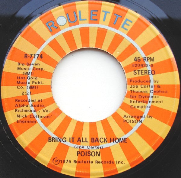 Poison : Let Me Lay My Funk On You (7", Single)