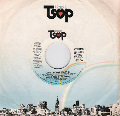 Archie Bell & The Drells : Let's Groove (7", Styrene, Pit)