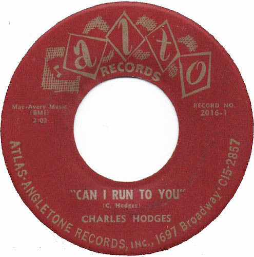 Charlie Hodges : Can I Run To You / There Is Love (7")