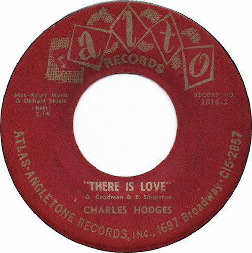 Charlie Hodges : Can I Run To You / There Is Love (7")