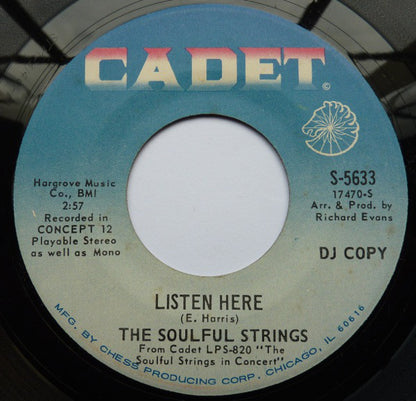 The Soulful Strings : I Wish It Would Rain (7", Single, Promo)