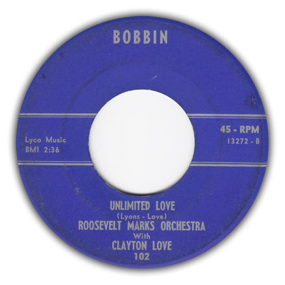 Roosevelt Marks Orchestra With Clayton Love : Limited Love / Unlimited Love (7", Single)