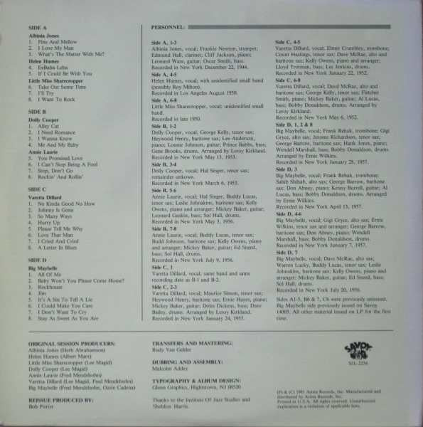 Various : Ladies Sing The Blues (Volume 2) (2xLP, Album, Comp)