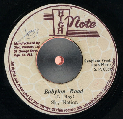 I-Roy, Sky Nation : Babylon Road (7")