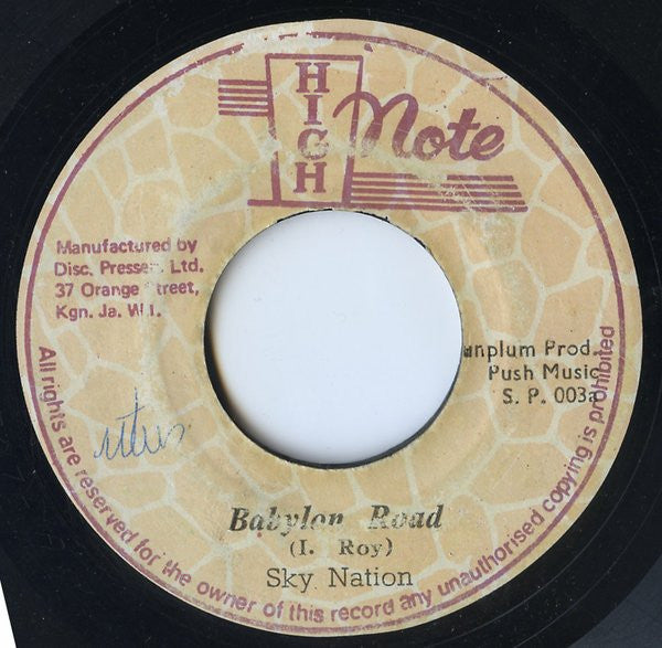 I-Roy, Sky Nation : Babylon Road (7")