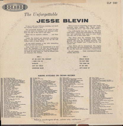 Jesse Belvin : The Unforgettable Jesse Belvin (LP)