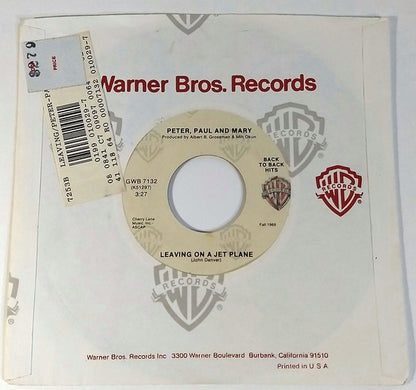 Peter, Paul & Mary : Day Is Done / Leaving On A Jet Plane (7", Single)