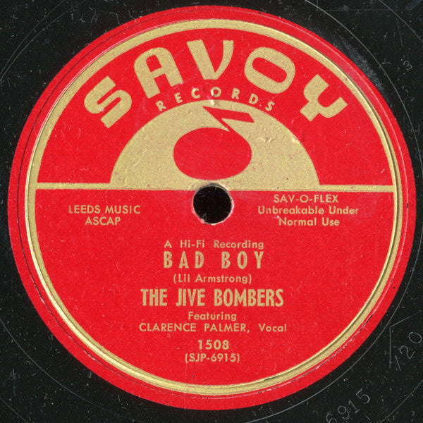 The Jive Bombers : Bad Boy (10")