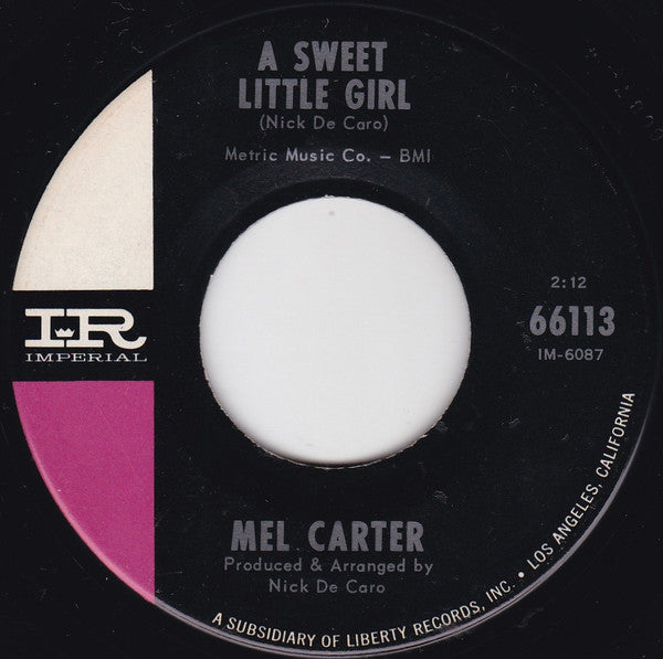 Mel Carter : Hold Me, Thrill Me, Kiss Me (7", Single, Ind)