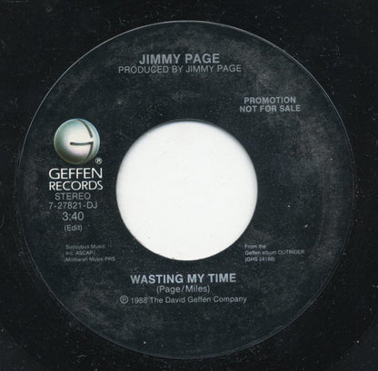 Jimmy Page : Wasting My Time (7", Single, Promo, Styrene)