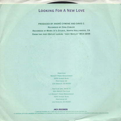 Jody Watley : Looking For A New Love (7", Glo)