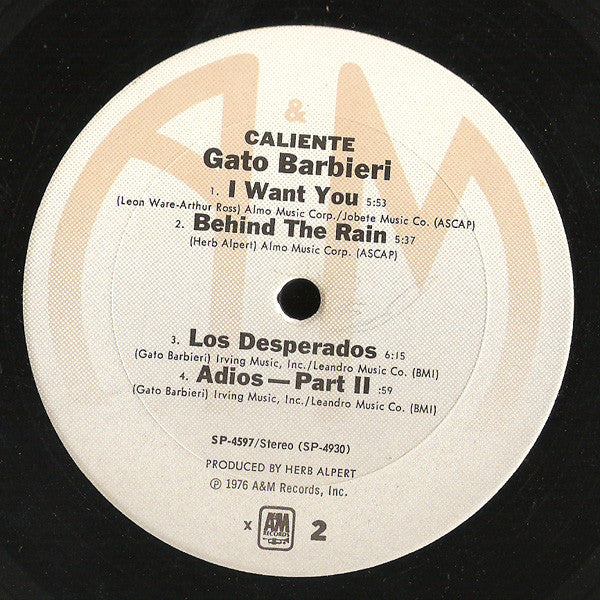 Gato Barbieri : Caliente! (LP, Album, Pit)