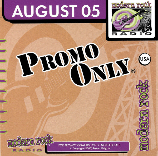 Various : Promo Only Modern Rock Radio: August 2005 (CD, Comp, Promo)