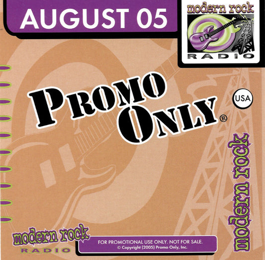 Various : Promo Only Modern Rock Radio: August 2005 (CD, Comp, Promo)