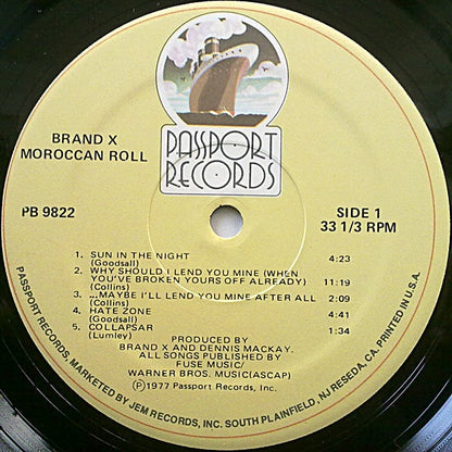 Brand X (3) : Moroccan Roll (LP, Album, RE)