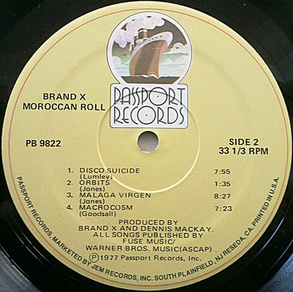 Brand X (3) : Moroccan Roll (LP, Album, RE)