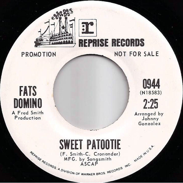 Fats Domino : Sweet Patootie (7", Promo)