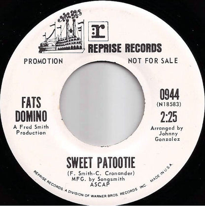 Fats Domino : Sweet Patootie (7", Promo)