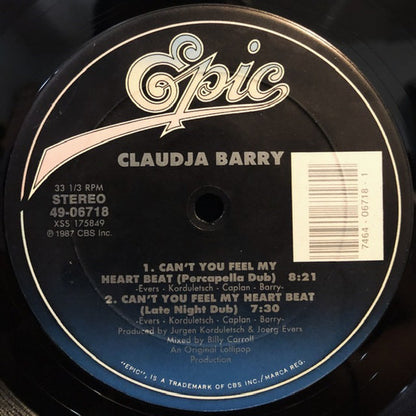 Claudja Barry : Can't You Feel My Heart Beat (12")