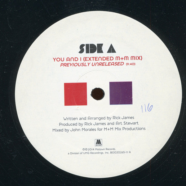 Rick James : You And I (Extended M+M Mix) (12", EP, RSD, Ltd)
