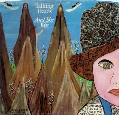 Talking Heads : And She Was (7", Promo, Styrene)