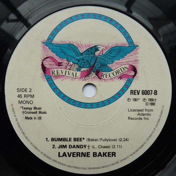 LaVern Baker : Tweedlee Dee / Bumble Bee / Jim Dandy (7", EP, Mono)