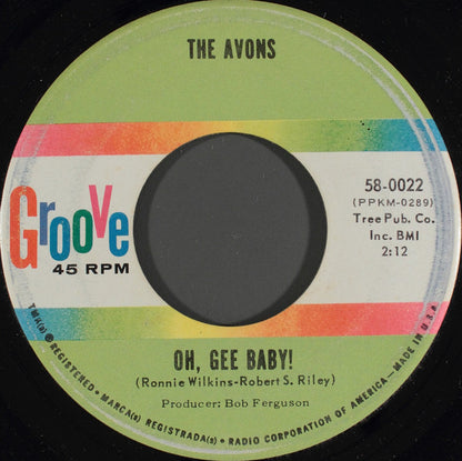 The Avons (4) : Push A Little Harder / Oh, Gee Baby (7", Single)