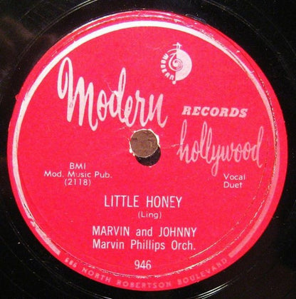 Marvin & Johnny : Honey Girl / Little Honey (Shellac, 10")
