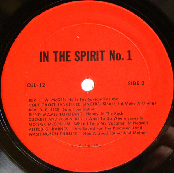 Various : In The Spirit Vol. 1 (LP, Comp, RE)
