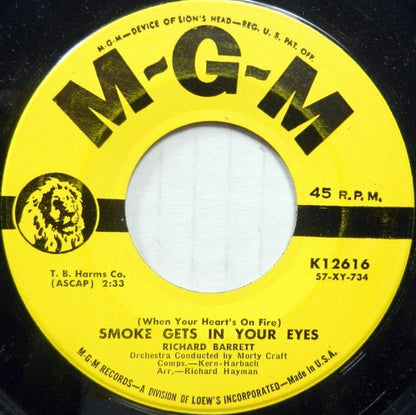 Richard Barrett (5) : Remember Me (7", Single)