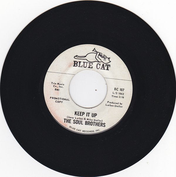 The Soul Brothers (7) : Keep It Up / I Got A Dream (7", Single, Promo)