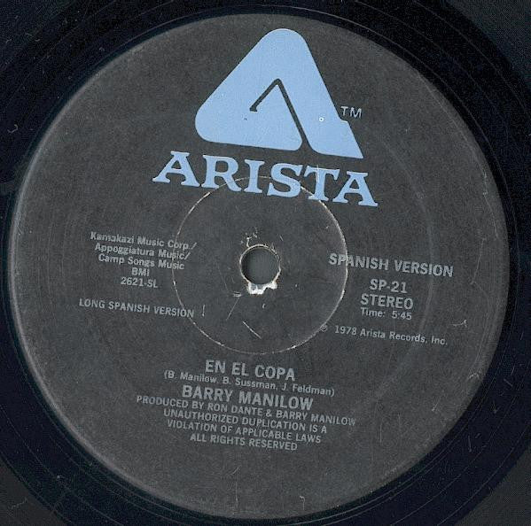 Barry Manilow : En El Copa (12")