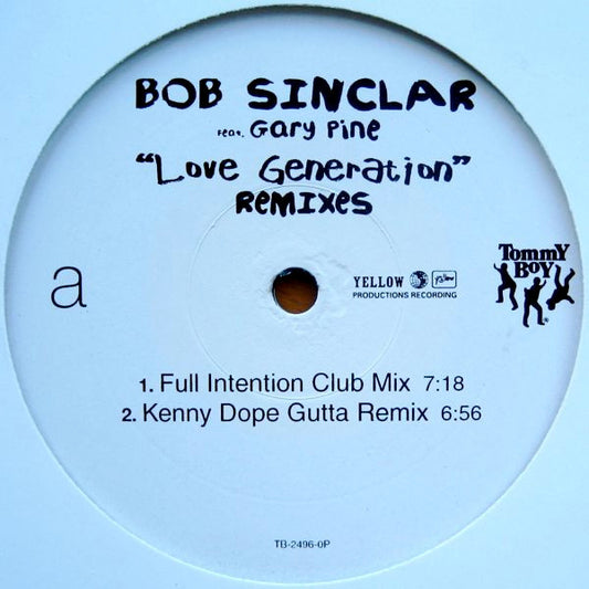 Bob Sinclar Feat. Gary "Nesta" Pine : Love Generation (Remixes) (12", Promo)