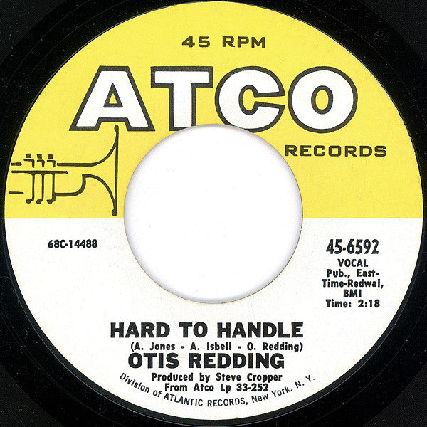 Otis Redding : Hard To Handle / Amen (7", Single, Styrene)