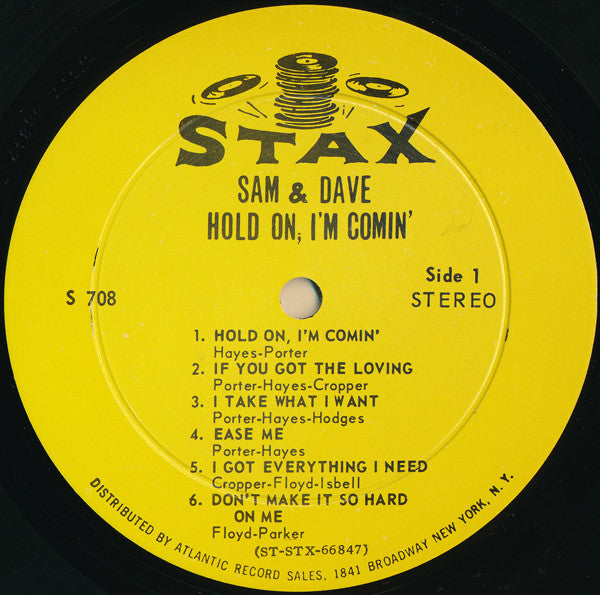 Sam & Dave : Hold On, I'm Comin' (LP, Album, Ind)