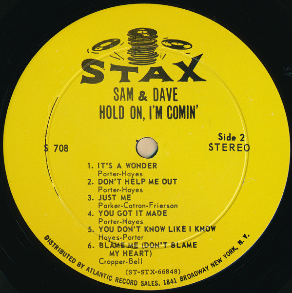 Sam & Dave : Hold On, I'm Comin' (LP, Album, Ind)
