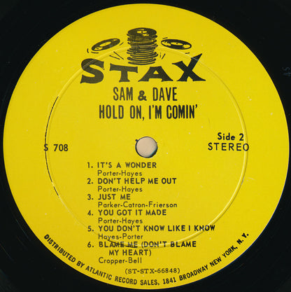 Sam & Dave : Hold On, I'm Comin' (LP, Album, Ind)