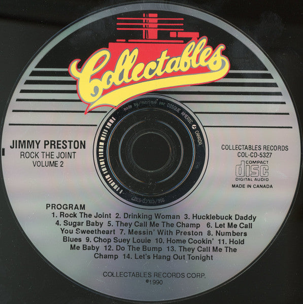 Jimmy Preston : Volume 2 - Rock The Joint (CD, Comp)