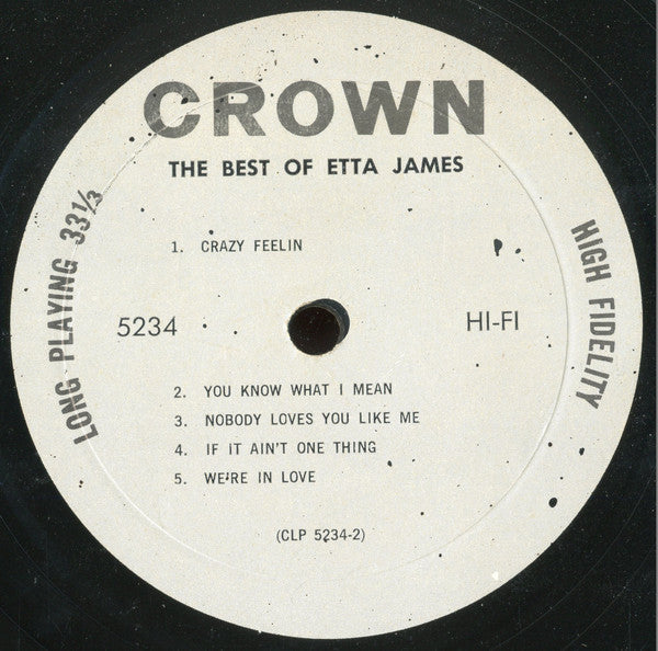 Etta James : The Best Of Etta James (LP, Comp)
