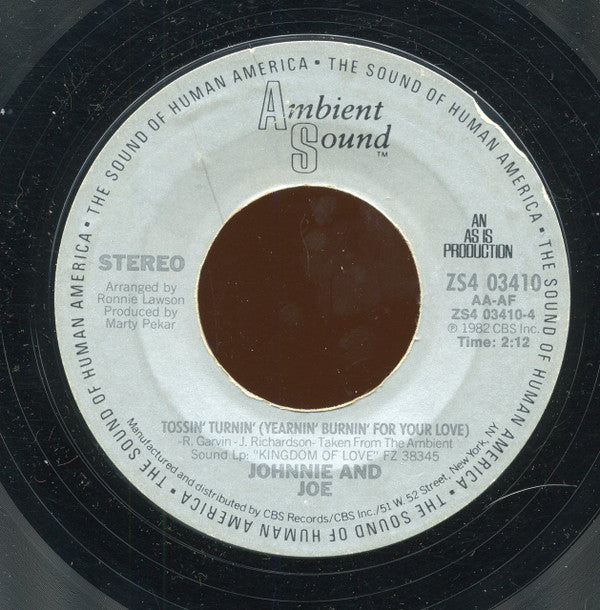 Johnnie & Joe : Kingdom Of Love (7", Styrene)