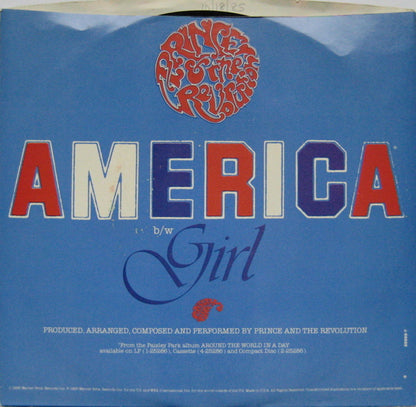 Prince And The Revolution : America (7", Single, SRC)