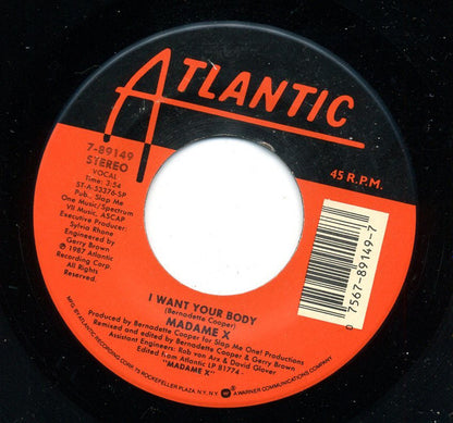 Madame X : I Want Your Body / Marry Me (7", Single)