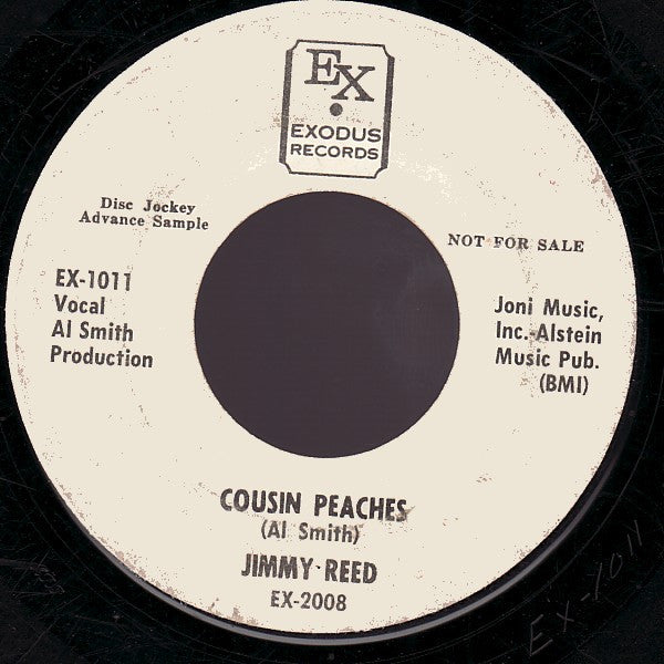 Jimmy Reed : Crazy 'Bout Oklahoma / Cousin Peaches (7", Advance, Single, Promo)