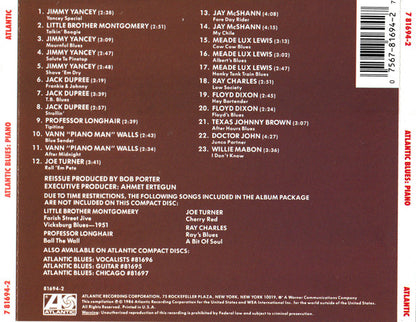 Various : Atlantic Blues: Piano (CD, Album, Comp)
