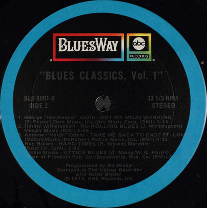 Various : Volume One - Classic Blues (LP, Album, Comp)