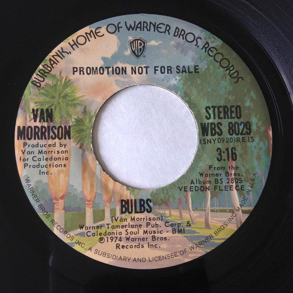 Van Morrison : Bulbs (7", Mono, Promo)