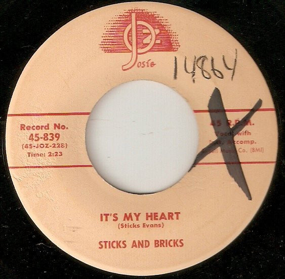 Sticks And Bricks : Kiss The Pretty Girl Twice (7", Single)