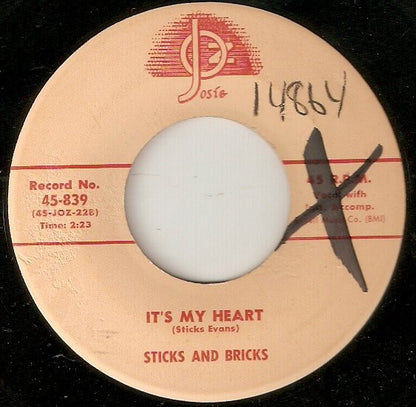 Sticks And Bricks : Kiss The Pretty Girl Twice (7", Single)