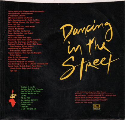 David Bowie And Mick Jagger : Dancing In The Street (7", Single, Jac)
