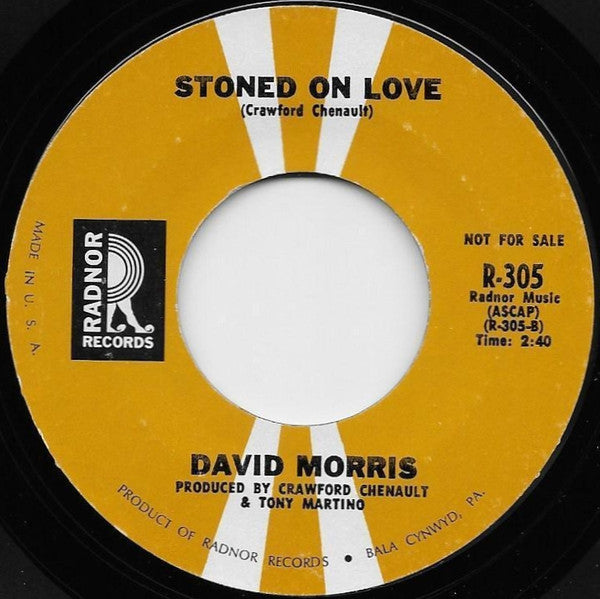 David Morris (3) : I'd Rather Switch Than Fight / Stoned On Love (7", Promo, Styrene)